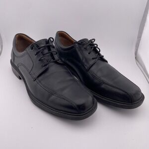Johnston & Murphy Black Leather‎ Oxford Lace Up Dress Shoes Men's 10M